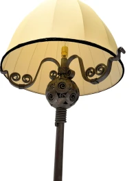 Art Deco Amsterdamse School Floor Lamp by Amsterdamsche Kunstsmederij, 1920s